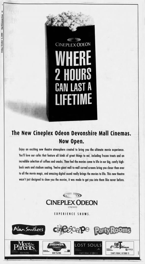 Cineplex Odeon Devonshire Opening
