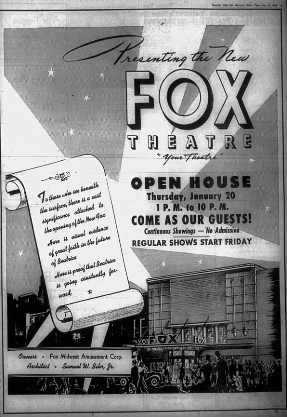 Fox theatre opening