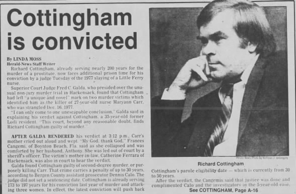 Richard Cottingham convicted