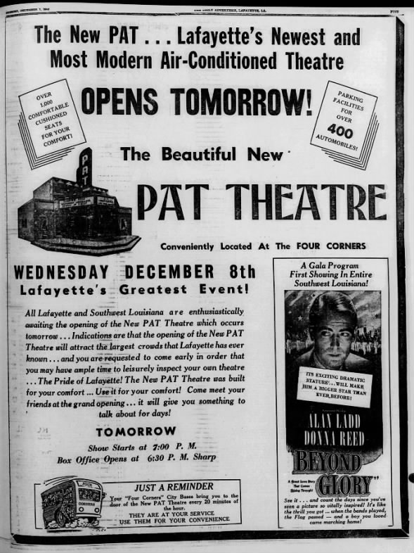 Pat Theatre opening