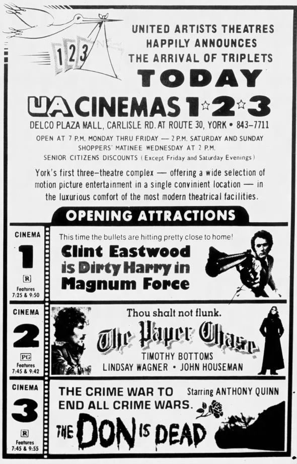 UA Cinemas 1-2-3 opening