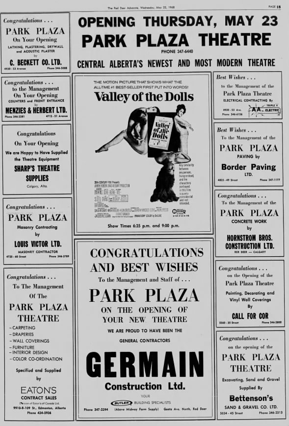 Park Plaza theatre opening