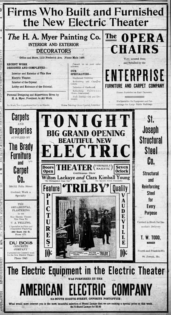 Electric theater opening