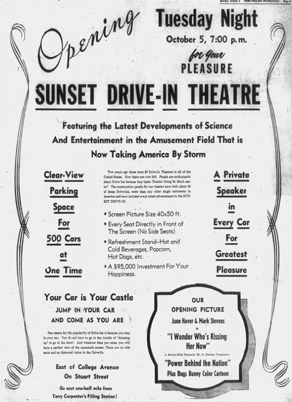 Sunset Drive-In opening