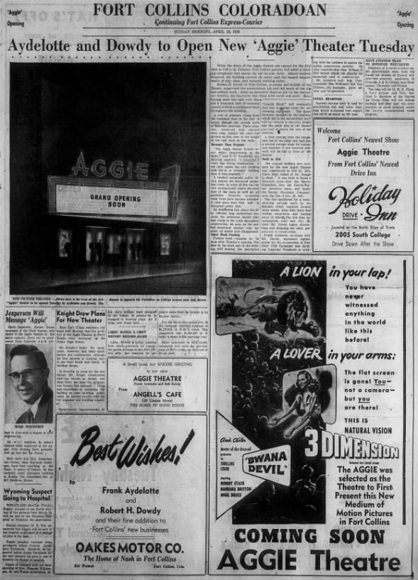 Aggie theatre opening