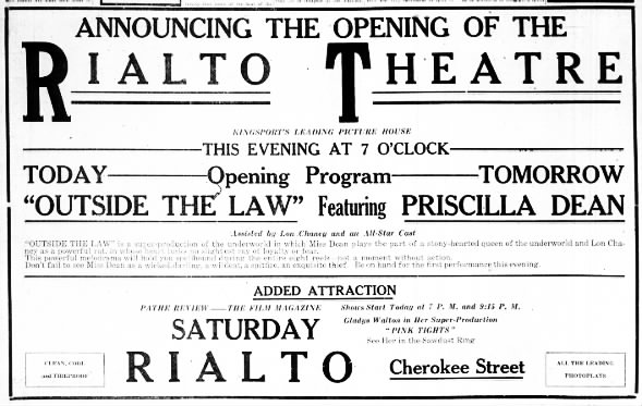 Rialto Theatre opening