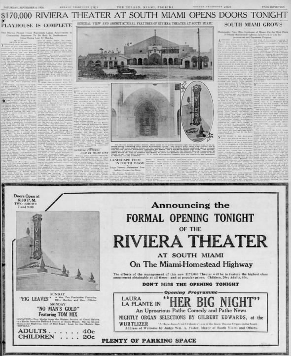 Riviera Theater opening