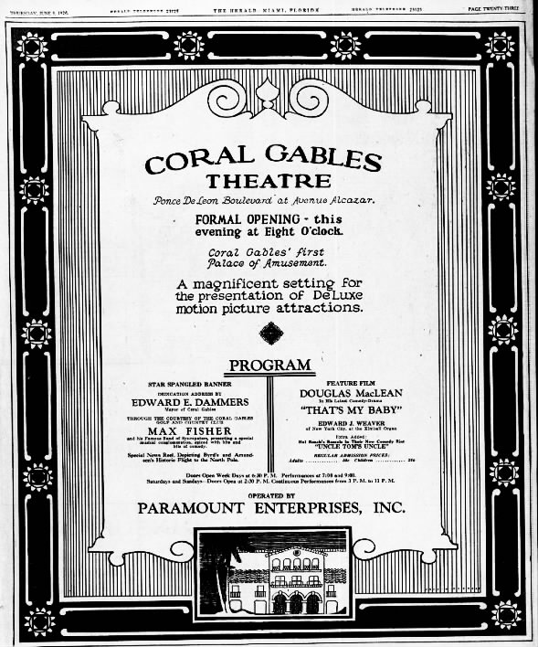 Coral Gables theatre opening