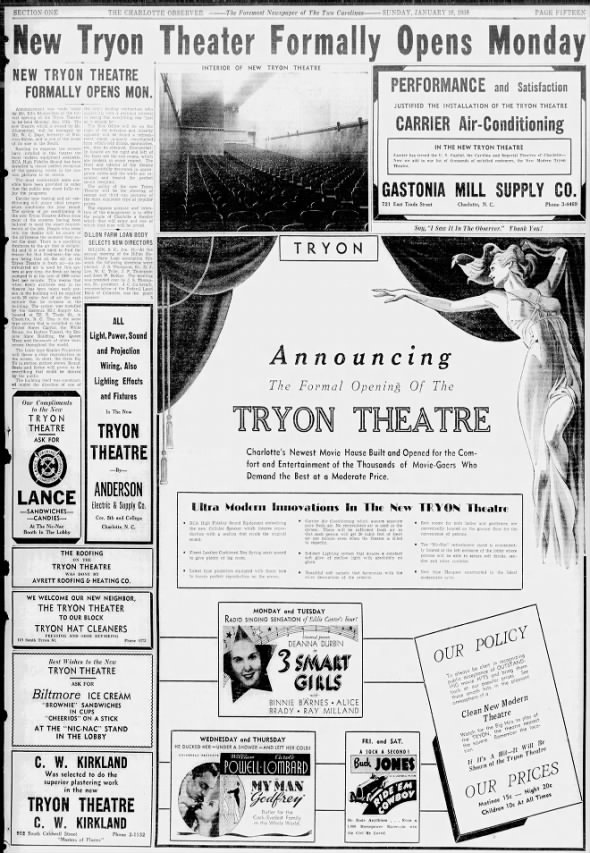 Tryon Theatre opening