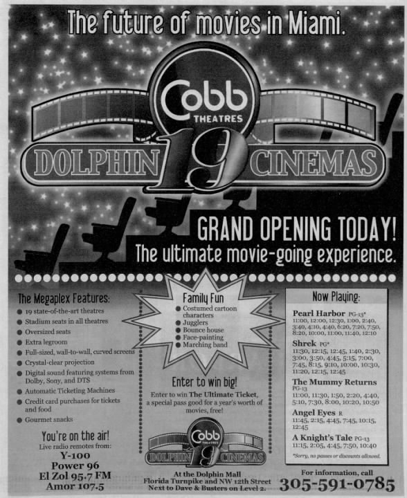 Cobb Dolphin Cinemas 19 opening