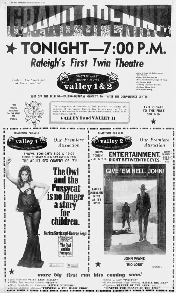 Valley I & II cinemas opening