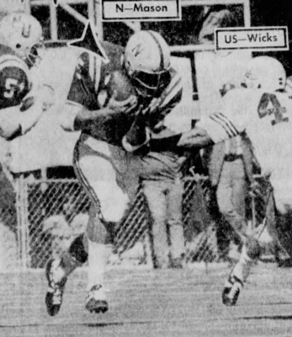 1971 Nebraska-Utah State, Mason interception