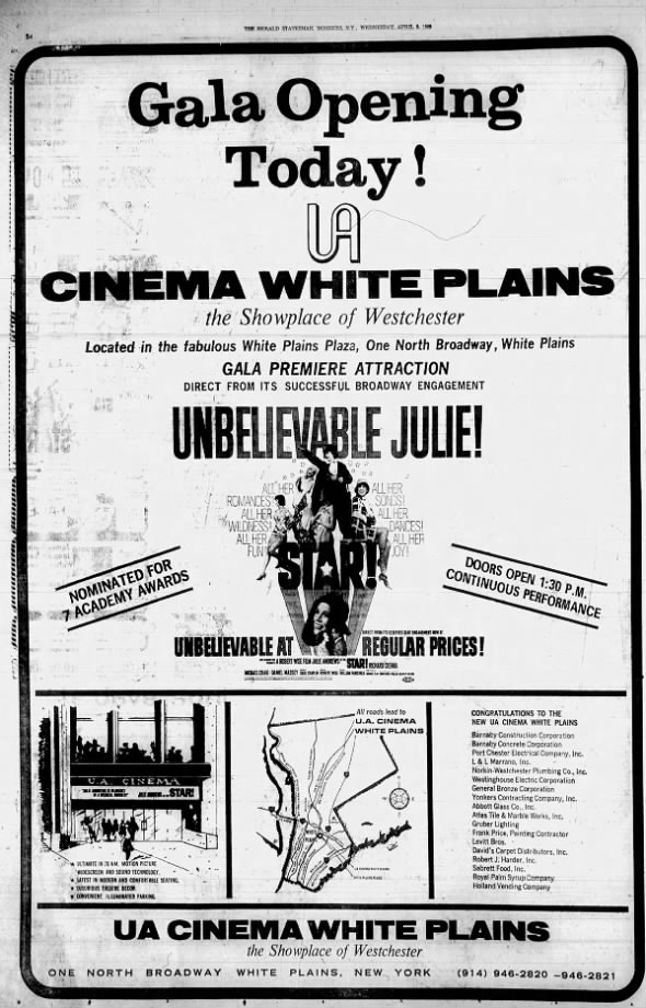 UA Cinema White Plains opening