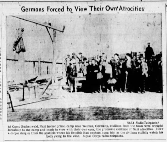Germans Forced to View Their Own Atrocities