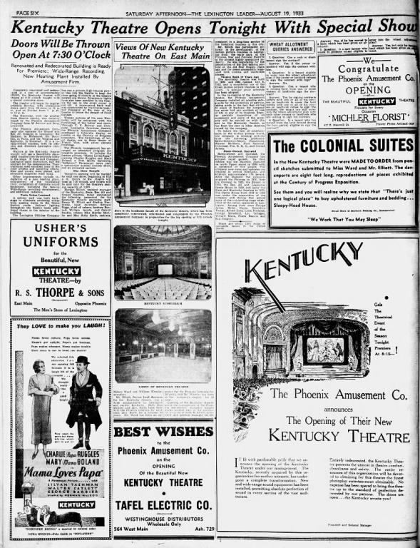 Kentucky Theatre reopening
