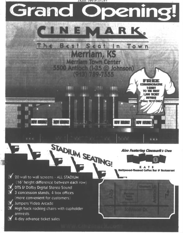 Cinemark Merriam 20 opening