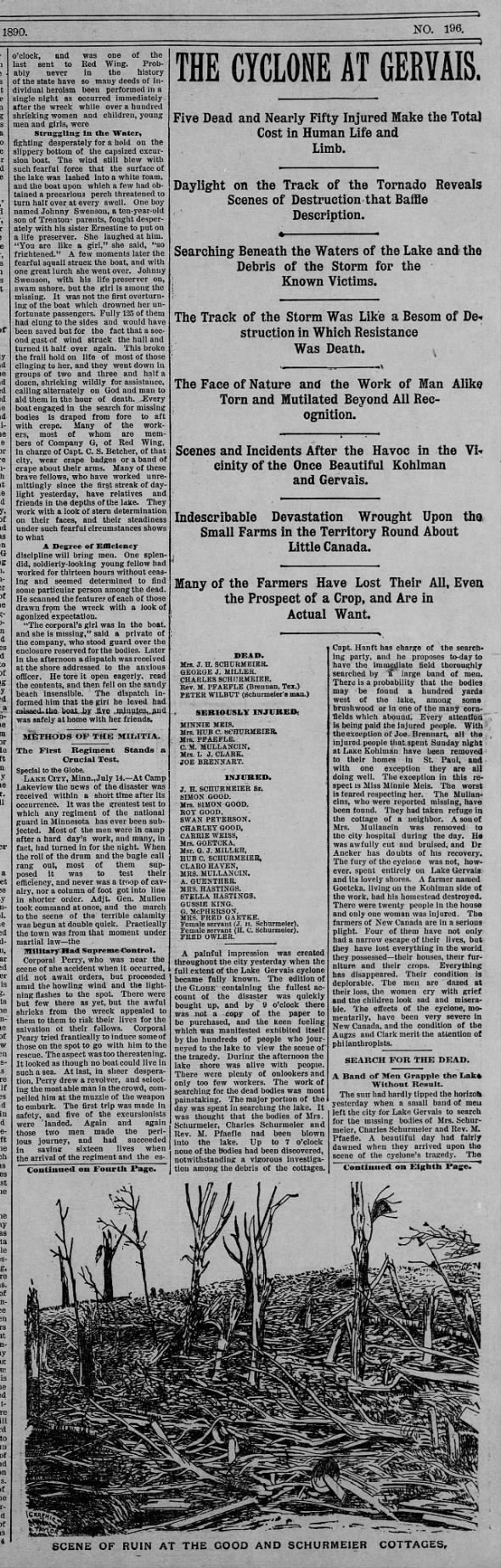 1890 July 15 SP Globe - Cyclone at Gervais Pg 1