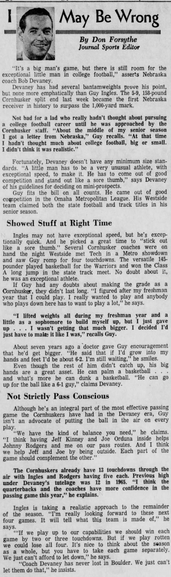 1970.10 Colorado week, Guy Ingles feature