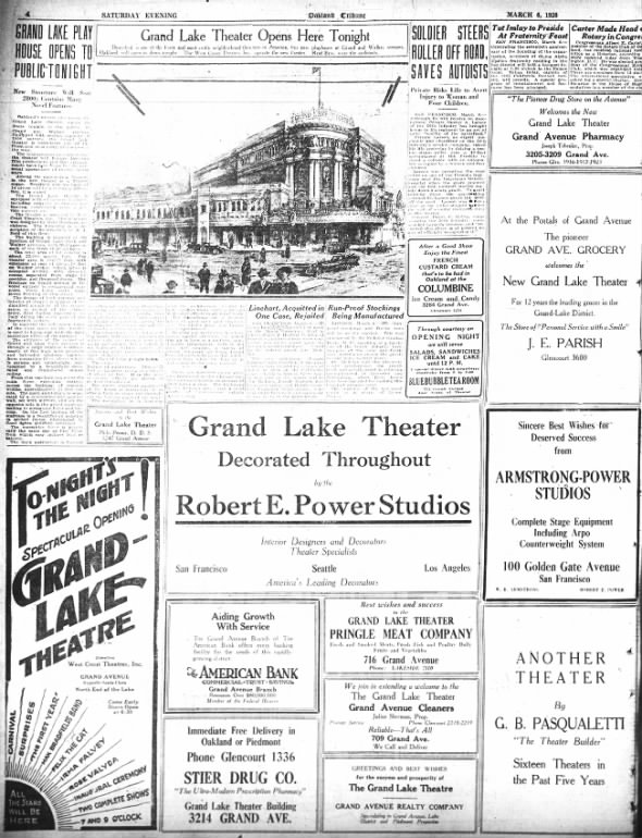 Grand Lake Theatre opening