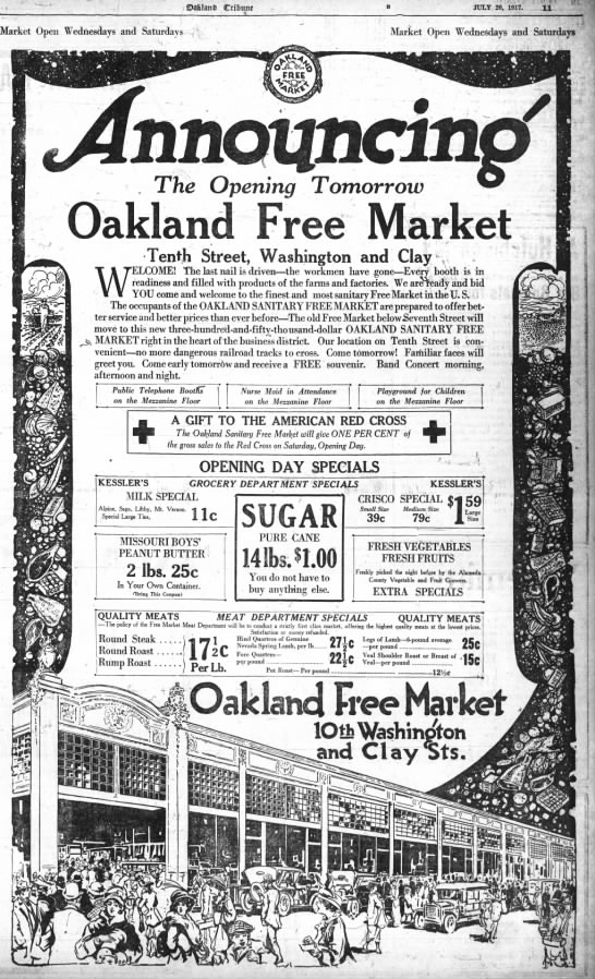 Oakland Free Market - opens tomorrow - 