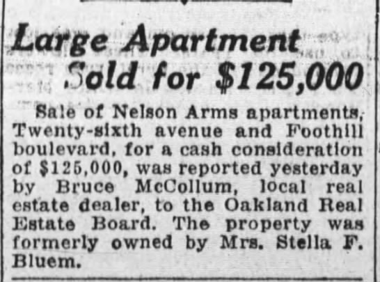 Large Apartment Sold for $125,000 - 