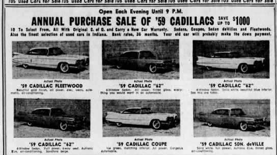 '59 Cadillac ad - 