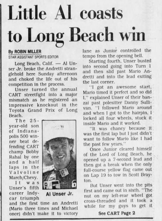 1988 CART Long Beach - 