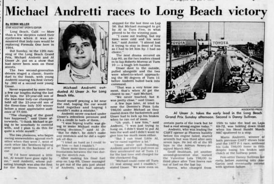 1986 CART Long Beach - 