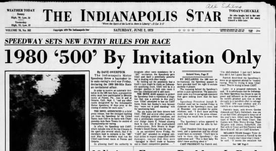 1980 Indy 500 - Invitational - 