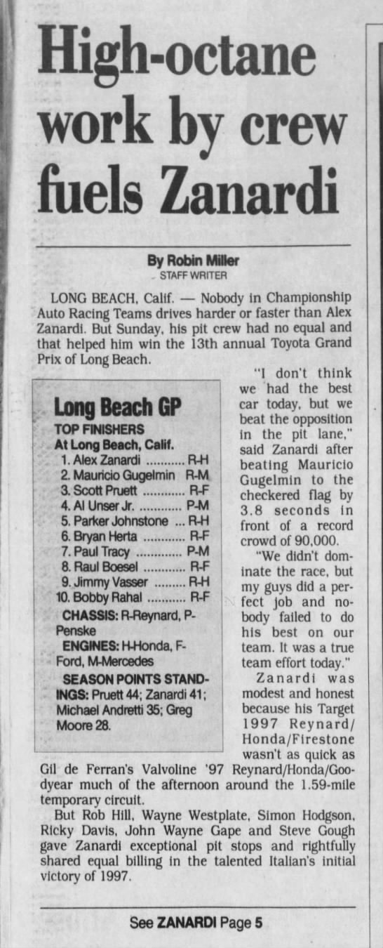 1997 CART Long Beach - 