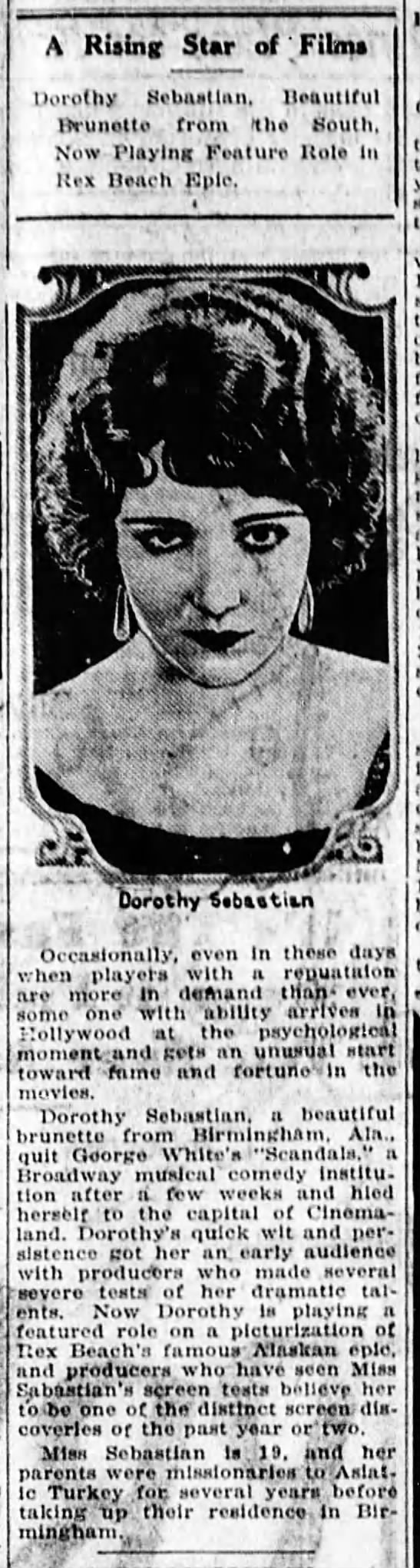 Dorothy Sebastian - 