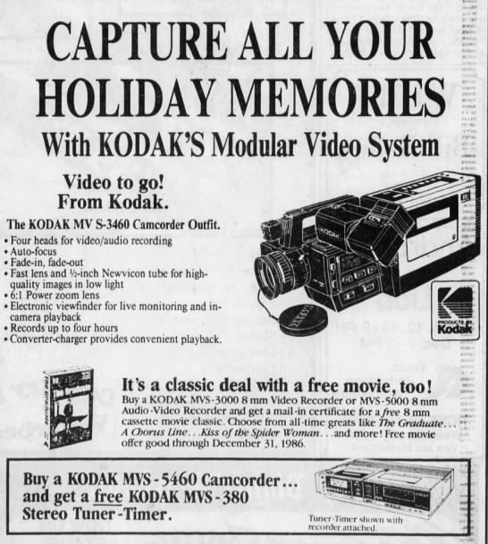 Capture All Your Holiday Memories With Kodak's Modular Video System - 