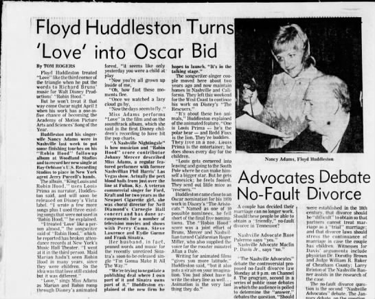 Article about Floyd Huddleston - 