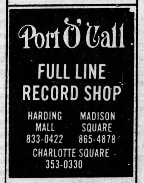 December 24 1978 Sunday Showcase Port O Call Records Ad - 