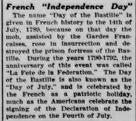French Independence Day - 