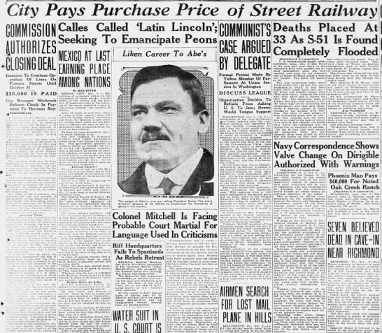 City Pays Purchase Price of Street Railway. Corporation Commission Authorizes Closing (of) Deal. - 