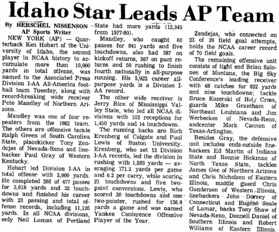 Idaho Star Leads AP Team - 