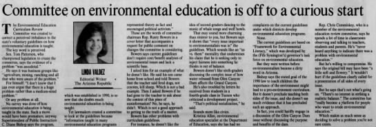 Environmental Education Curriculum Review Committee editorial 120294 - 