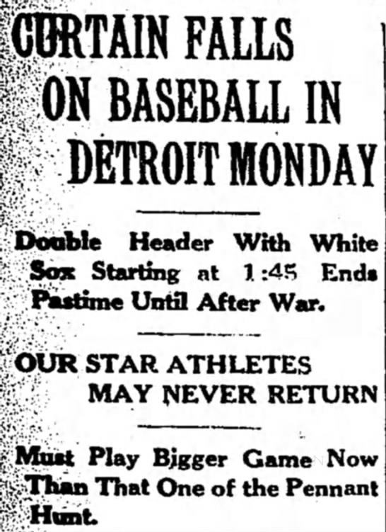Tigers History: Curtain Falls on Baseball in Detroit Monday - 