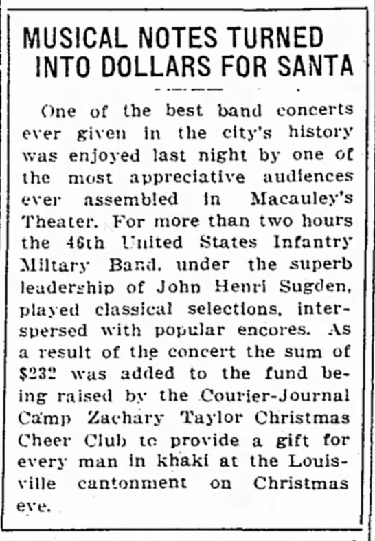 Army Band holds fundraiser concert for Christmas Cheer Club - 