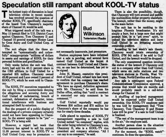 Speculation still rampant about KOOL-TV status - 