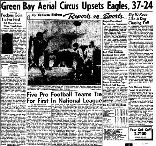 Green Bay Aerial Circus Upsets Eagles, 37-24 - 