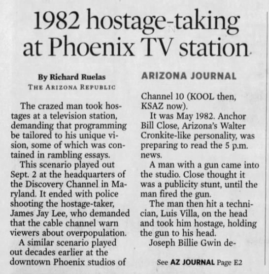1982 hostage-taking at Phoenix TV station - 