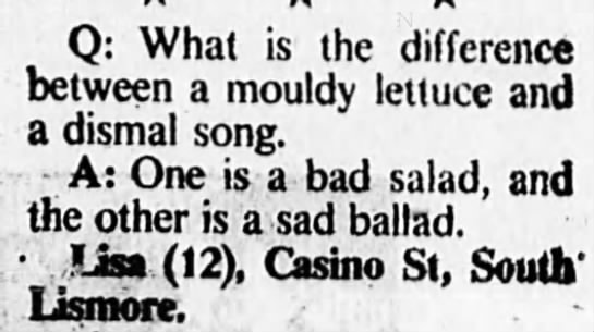 Bad Salad-Sad Ballad (1982). - 