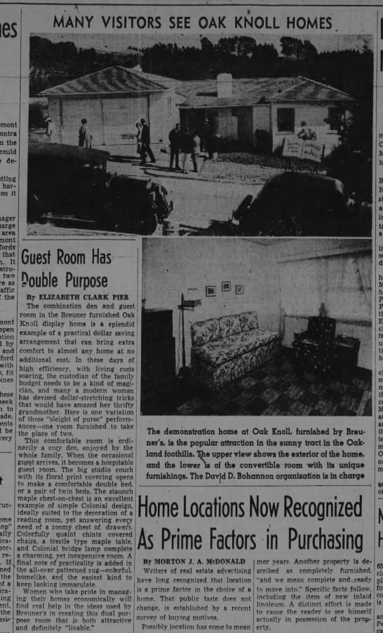 Many Visitors See Oak Knoll Homes - July 18, 1937 - 