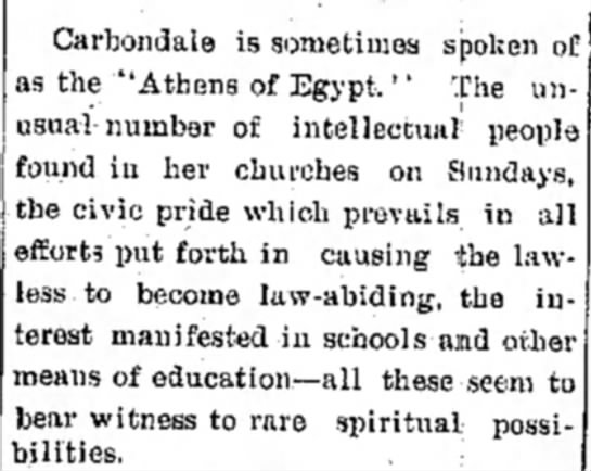 Why Carbondale is the "Athens of Egypt" - 