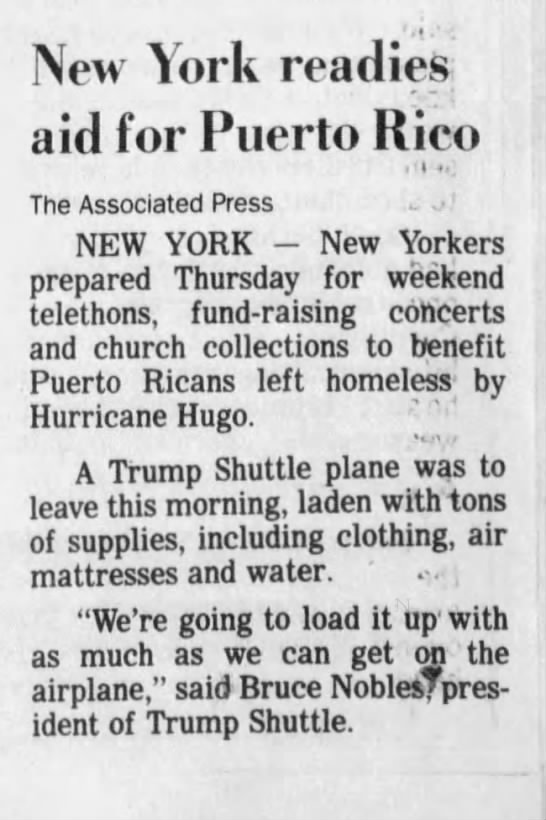 Trump Helps Out Puerto Rico - 