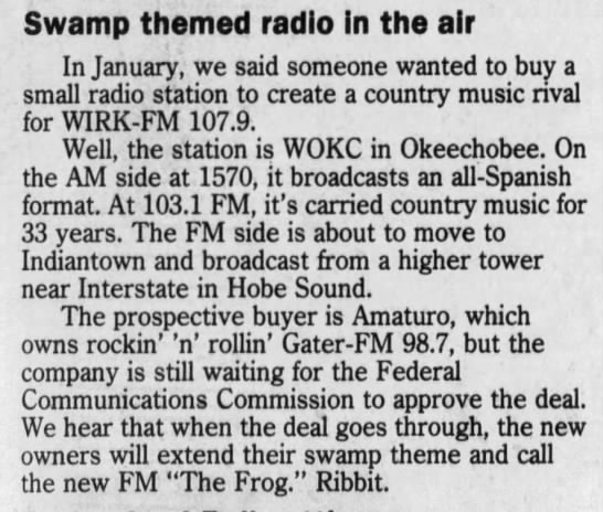 Swamp themed radio in the air - 
