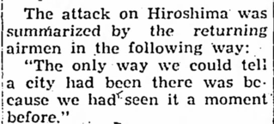 Hiroshima attack - 
