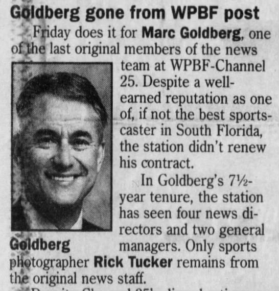 Marc Goldberg - Aug. 28, 1996 - Greatest21Days.com - 